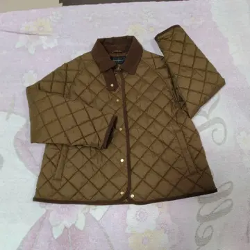 GALLORIA 브라운 퀼팅 자켓 L 시착