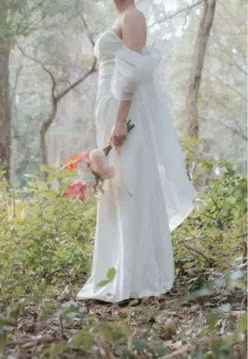 사진 웨딩 사전 촬영 3종 세트 드레스+베일+펌프스