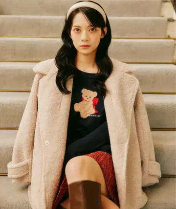 JILLbyJILLSTUART 질 바이 질 스튜어트 큐큐 보아 코트