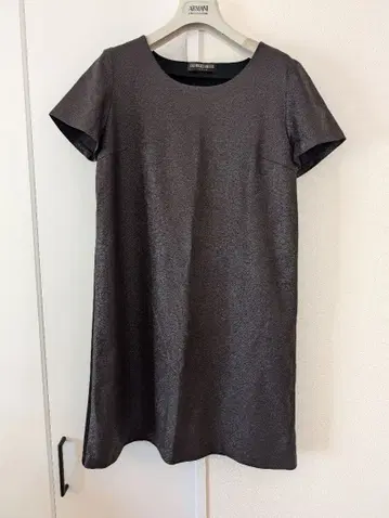 GEORGES RECH 반팔 미니 원피스 다크 그레이