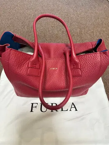 FURLA 빨간색 가죽 핸드백