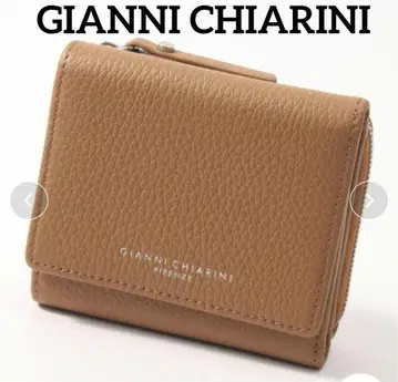 GIANNI CHIARINI 3단 폴더형 지갑 컴팩트 가죽 지갑