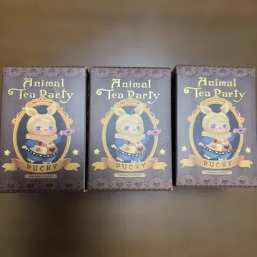 Animal Tea Party Pucky 피규어 3체 세트