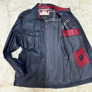 [ 컨디션 최상 양가죽 ] 지스테이지 가죽 자켓 사파리 헌팅 네이비