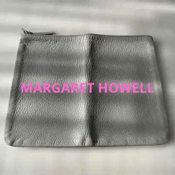 [ 미사용 새상품 ] MARGARET HOWELL 그레이 가죽 파우치