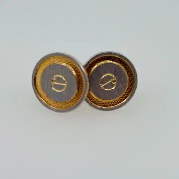 [ 새상품급 ] Dunhill 던힐 커프스 단추 바이컬러