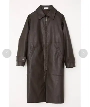 [ LAGUA GEM ] LEATHER LONG COAT