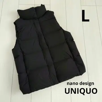 유니클로 파우더 소프트 다운 베스트 NANODESIGN 블랙 L
