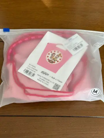 [ 미사용 ] 이치고 자수의 핑크 에코백 ballandchain 페코짱