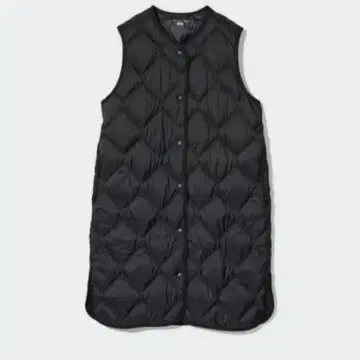 UNIQLO 유니클로 울트라 라이트 다운 롱 베스트 S BLACK 블랙