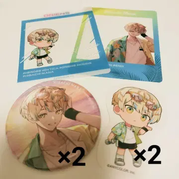 니지산지 히바치 마나 바다의 집 캔뱃지 스티커 클리어 카드 묶음 판매