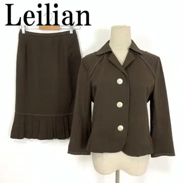 LA7026 레리안 레이온 린넨 스커트 셋업 브라운 11