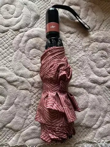 chr 스트라이프 디자인 접이식 우산