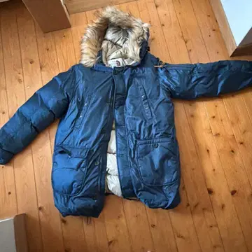 네이비 다운 자켓 퍼 포함