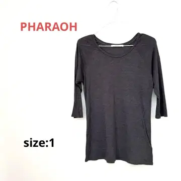 PHARAOH 다크 그레이 반소매 셔츠 size:1