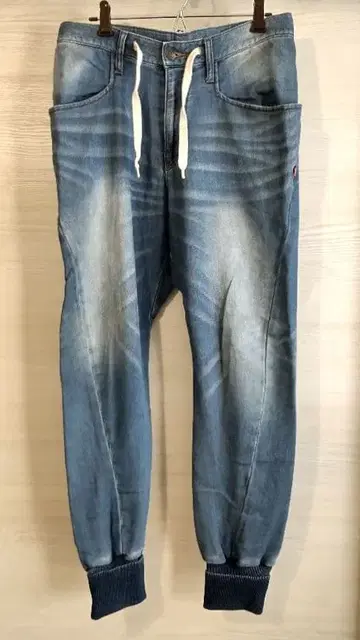 그램 glamb 맨투맨 리브 팬츠 1 라이트 블루 청바지