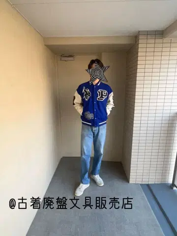 컨디션 최상 U.S. POLO ASSN. 바시티 자켓 자수 로고 L