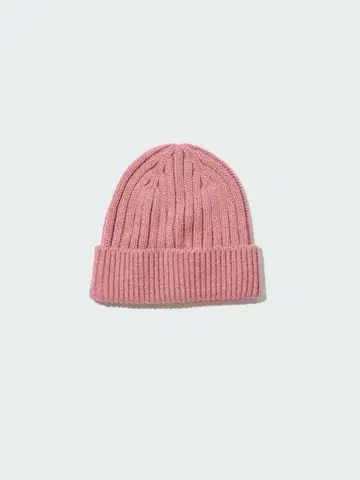 유니클로 핑크 비니