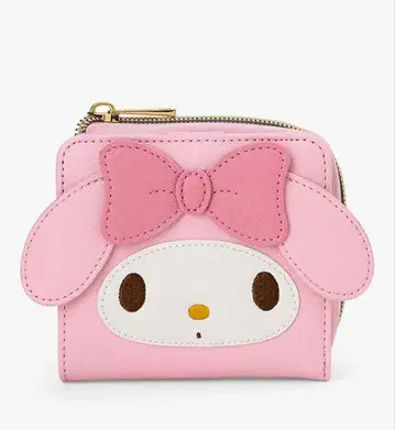 마이멜로디 핑크 이단 접이식 지갑