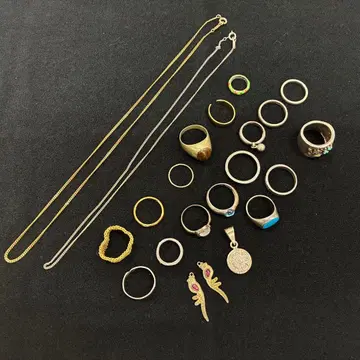 도금 액세서리 목걸이/반지 등 묶음 판매 2