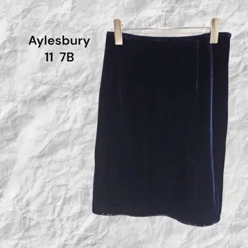 앨리스버리 Aylesbury 네이비 벨로아 스커트 11