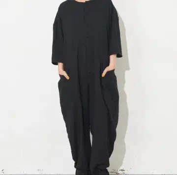 Libra Cue 린넨 믹스 콤비 올인원