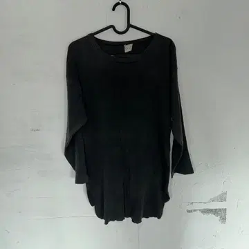 빈티지 베이스볼 티 블랙