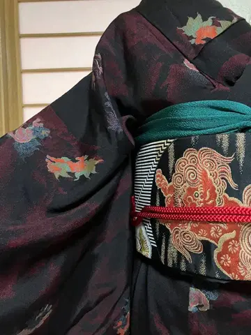 당사자 앤티크 기모노