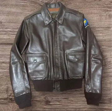 A-2 브라운 가죽 자켓 사이즈 34