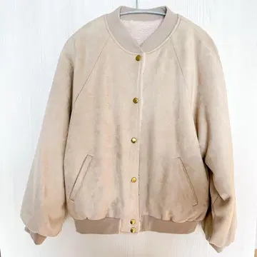 grove 아우터 복슬복슬 리버서블 베이지 M 사이즈