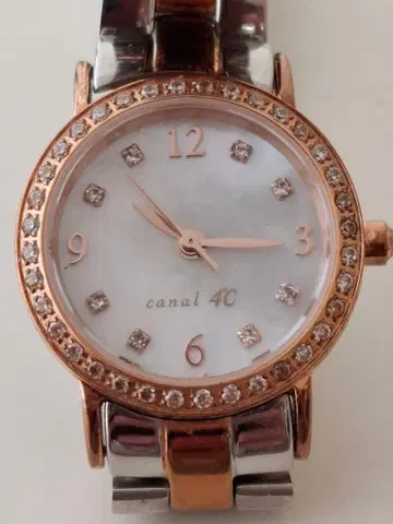 canal 4C 스톤 부착 손목시계