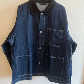 다크 데님 긴팔 셔츠와 팬츠 세트