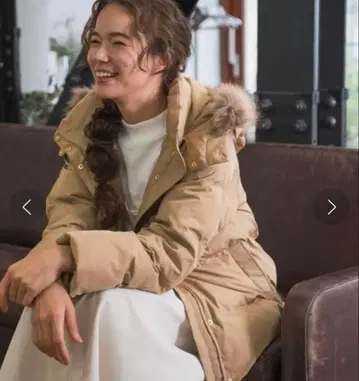 niko and - 에어 써멀 퍼 충전솜 코트 베이지 M 후드