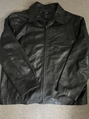 구제 GAP/ 천연 가죽 집업 가죽 자켓 / 소가죽/ 사이즈 XL