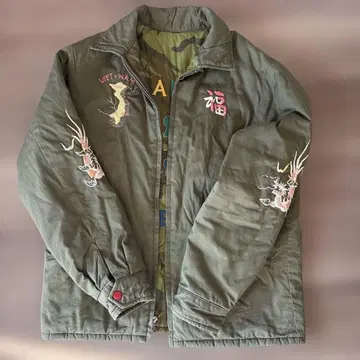 테일러 토요 베트남 리버서블 자켓 지퍼 고장