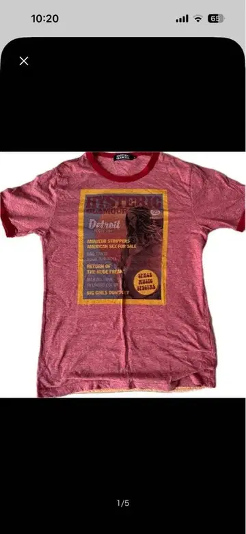 HYSTERIC GLAMOUR 디트로이트 티셔츠