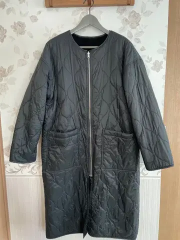 코엔 coen 2wey 리버서블 퀼팅 보아 코트 M