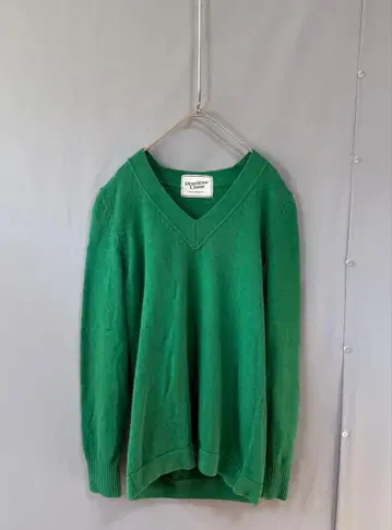 두지엠 클라세 오버 사이즈 V넥 니트 그린