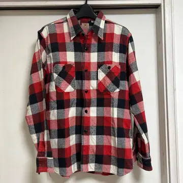 SUGAR CANE 슈가케인 체크 무늬 플란넬 셔츠 M 사이즈