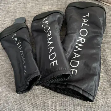 TaylorMade 골프헤드커버 3개 세트 블랙