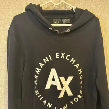 Armani Exchange 블랙 후드티 L/G
