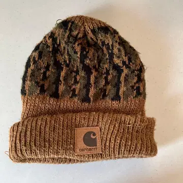 Carhartt 카모플라쥬 니트 모자