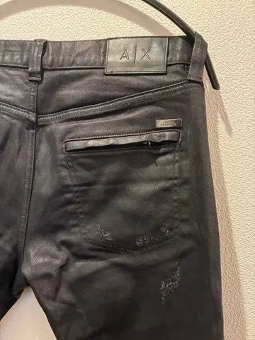 A|X 블랙 데님 바이커 스타일