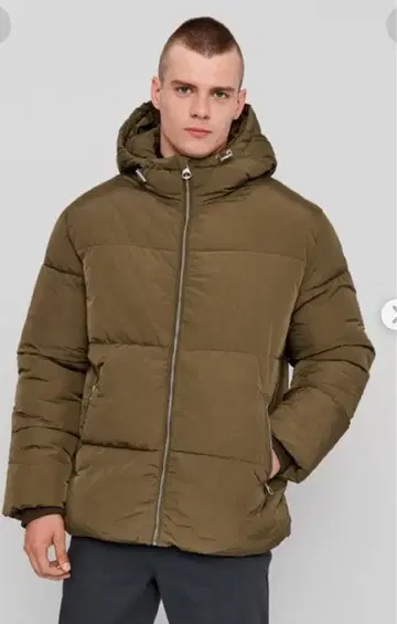 H&M 다운 자켓 브라운