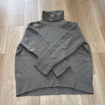갤러리 바이 파인 울 터틀 니트 풀오버 M