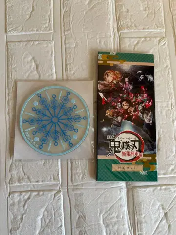 귀멸의 칼날 무한열차편 메모지 세트 & 눈꽃 코스터 아카자