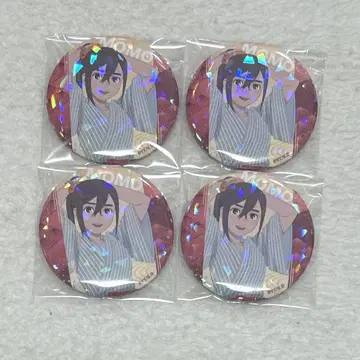 단단단 극락탕 캔뱃지 모모 4점