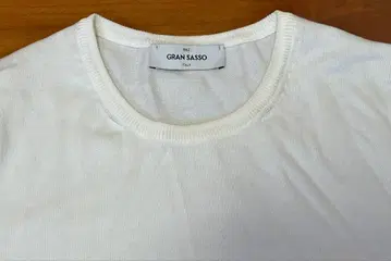 [ 새상품급 ] GRAN SASSO 화이트 긴팔 니트 사이즈 M