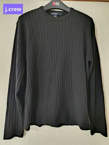 [ j.crew 제이크루 크루넥 ] 블랙 블랙 컬러 메리노울 스웨터