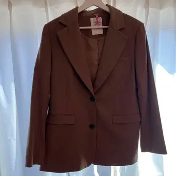 브라운 테일러드 자켓